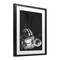Stupell Industries Monochrome Football Helmet & Ball Black Framed Print Under Glass, design by Kim Allen